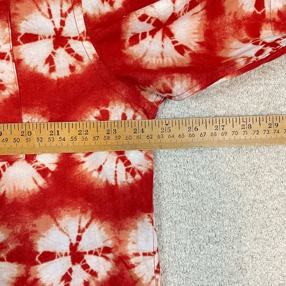 Lot of 2 HM Large Mens Relaxed Fit Short Sleeve Button Down Shirts Blue Red NWOT - Picture 8 of 15